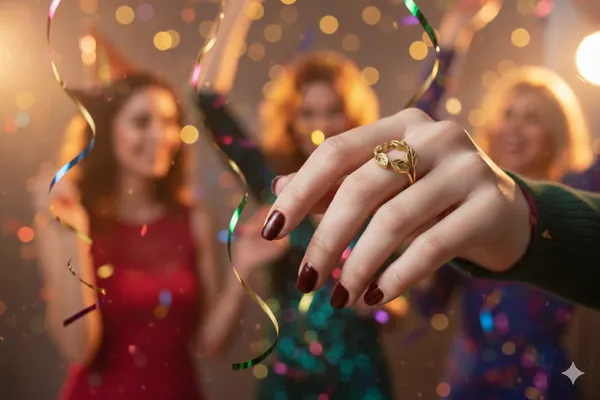 Antique_Gold_Everleaf_Band_Ring_For_Women